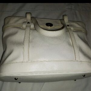 Dooney&Bourke White Leather Shoulder Bag bag.